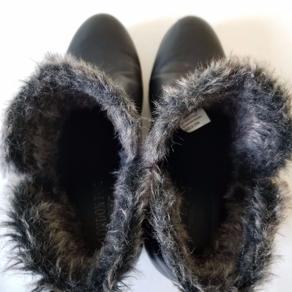 London Fog Women Black Ankle Boots Shoes - Picture 5 of 8